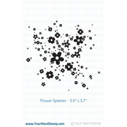 Flower Ink Splatter