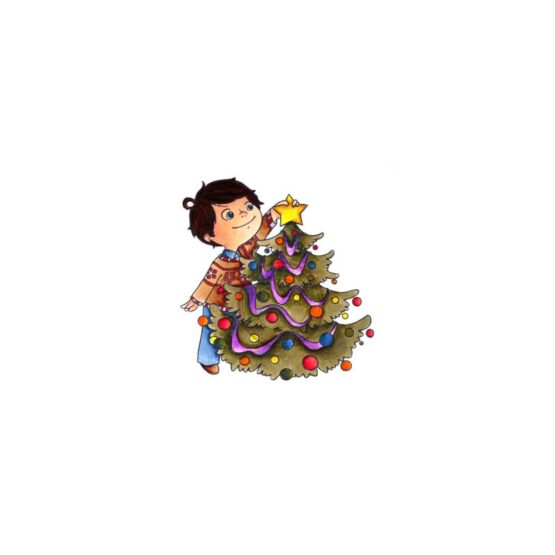 Billy Dressing the Christmas Tree