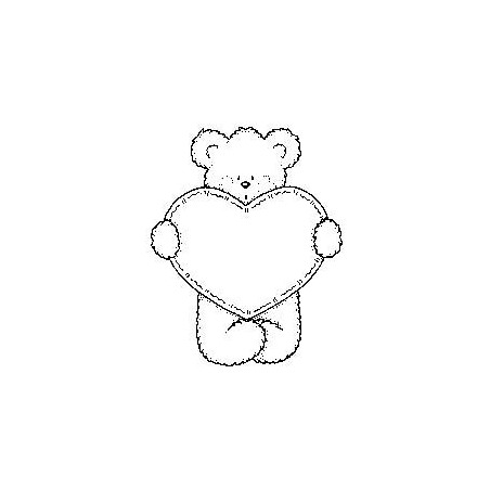 Bear s/ Stitched Heart