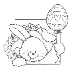 Bunny w/ Egg Balloon