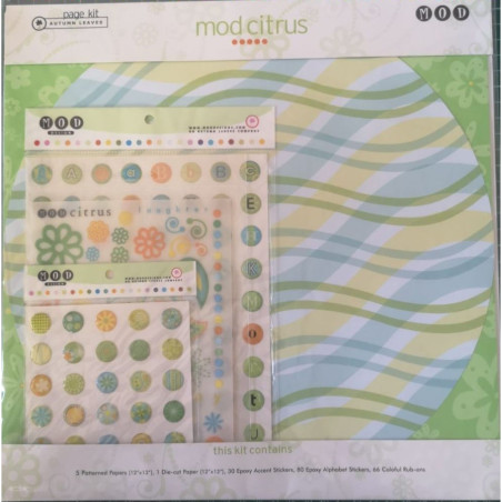 Second Chance - Mod Citrus 12x12 Paper Pack