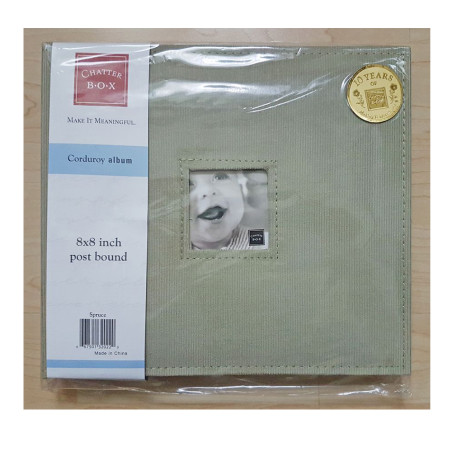 Zweite Chance - 8x8 Corduroy Album Spruce inkl. Add-On-Taschen