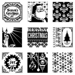 Zweite Chance - Christmas Inchies inkl. Acrylblock