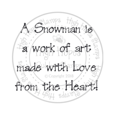 Second Chance - A Snowman is a work of art