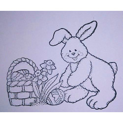 Zweite Chance - Bunny with Easter Basket