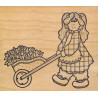 Second Chance - Girl with Flowers in Wheelbarrow