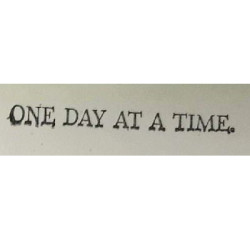 Second Chance - One Day at a Time