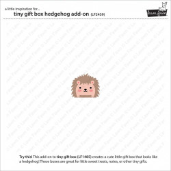 Tiny Gift Box Dies - Hedgehog Add-On