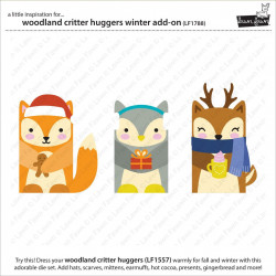 Woodland Critter Huggers Dies - Winter Add-On