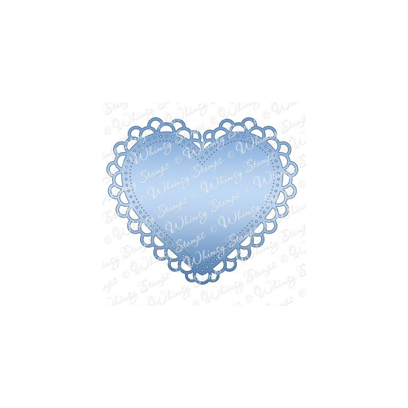 Double Scallop Heart Doily