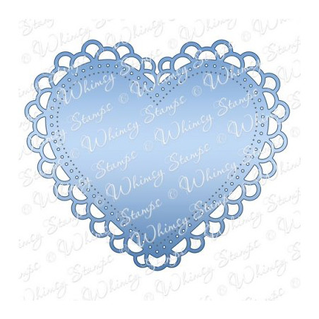 Double Scallop Heart Doily