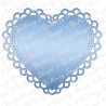 Double Scallop Heart Doily