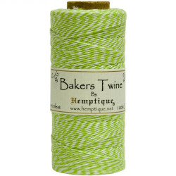 Bakers Twine - Lime/White