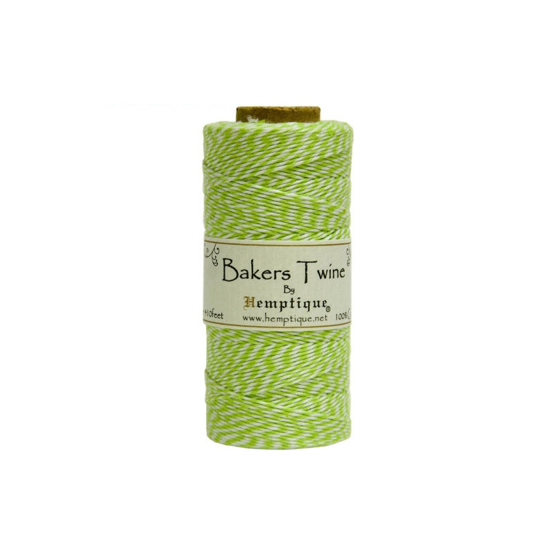 Bakers Twine - Lime/White