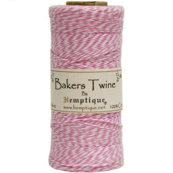 Bakers Twine - Lt. Pink/White