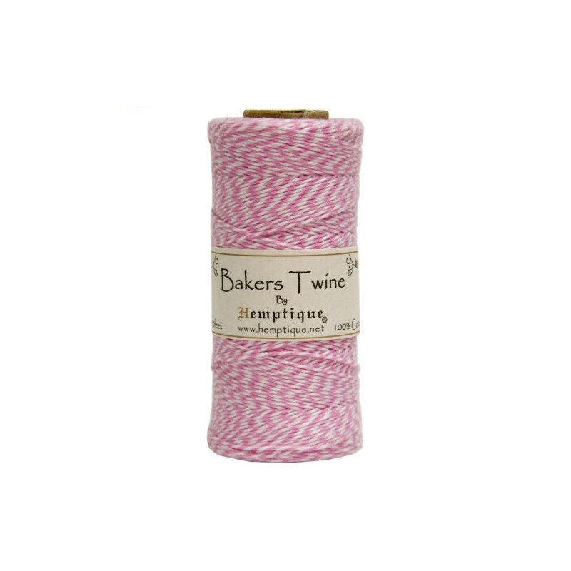 Bakers Twine - Lt. Pink/White