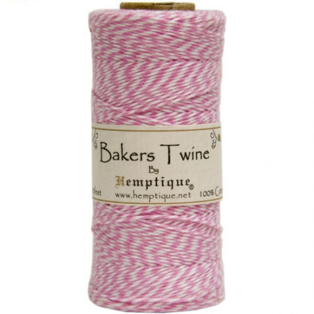 Bakers Twine - Lt. Pink/White