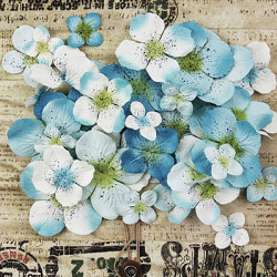 Painterly Petals - Baby Blue