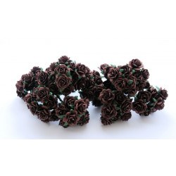 10 Chocolate Roses, 15mm