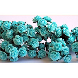 10 Lovely Blue Roses, 10mm