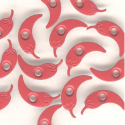 10 Eyelets Pepper - Red Hot Red