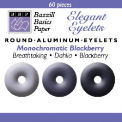 60 Bazzill Eyelets - Blackberry
