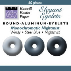 60 Bazzill Eyelets - Nightmist