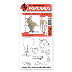 Horse PopCard