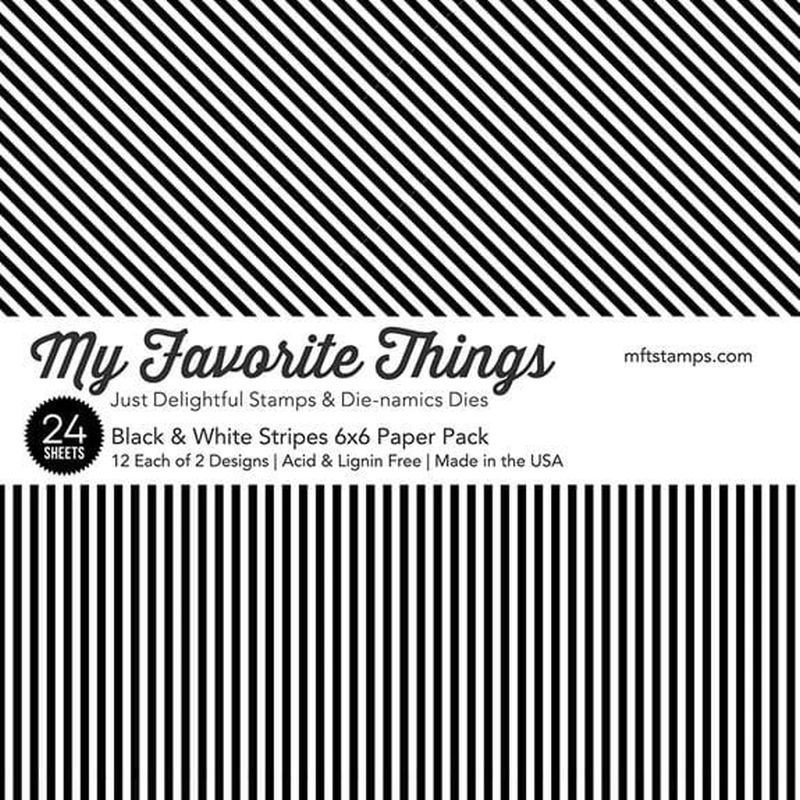 Black & White Stripes 6x6 Paper Pad