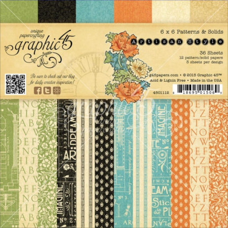 Artisan Patterns & Solids 6x6