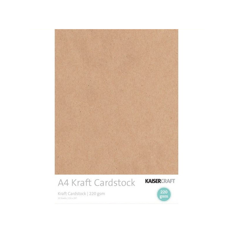 20x Kraft Cardstock A4