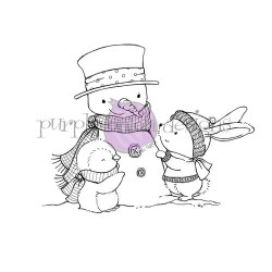 Sweet Snow Friends (Snowman, Penguin & Bunny)