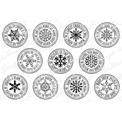 Snowflake Mini Letter Seals