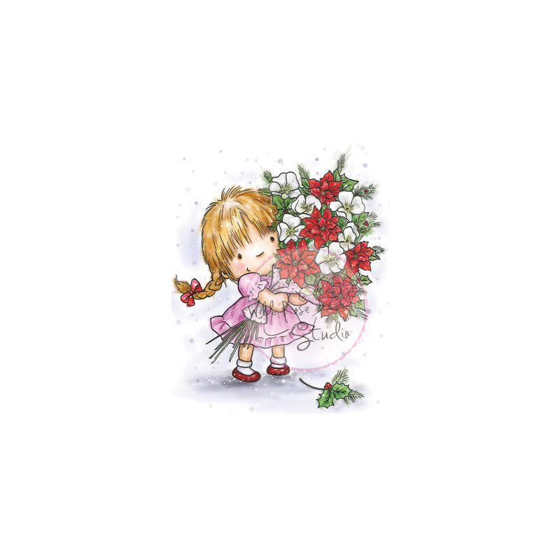 Girl With X-Mas Bouquet