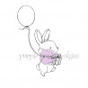 Bugsy (Bunny Carrying Balloon & Gift)