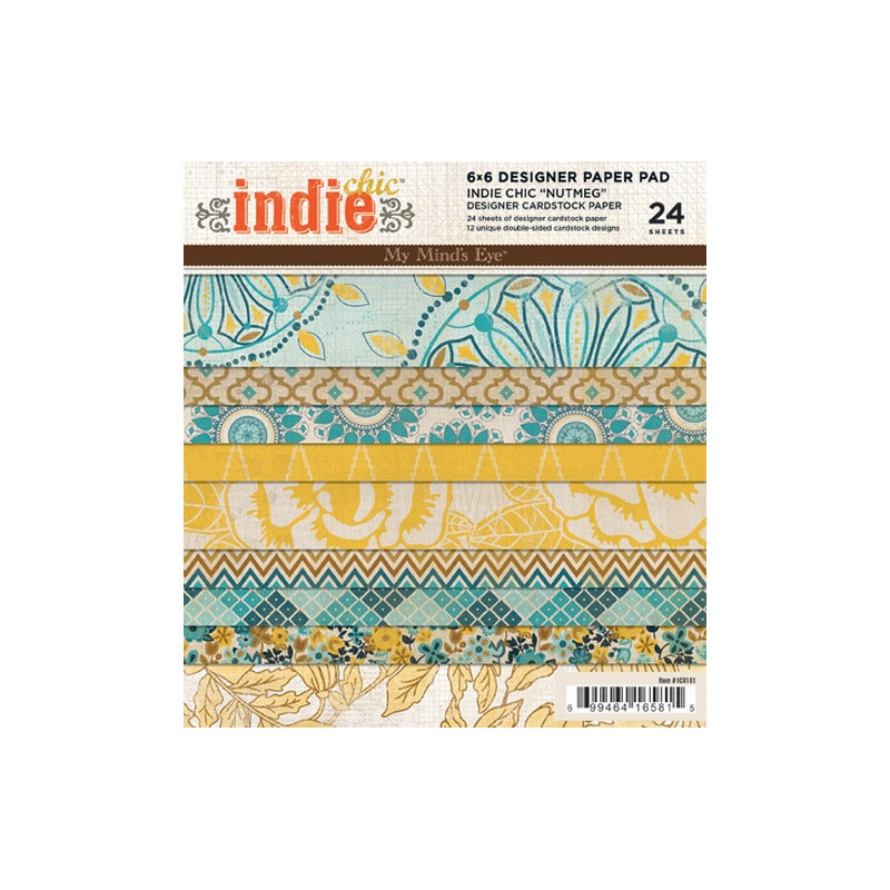 Indie Chic – Nutmeg 6 x 6 Paper Pad